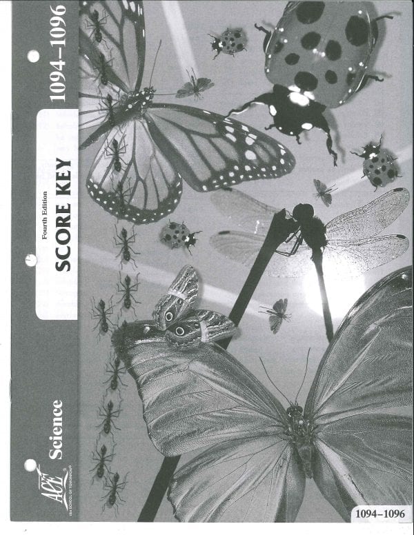 8th Grade Science Answer Key 1094-1096 by Accelerated Christian Education ACE
