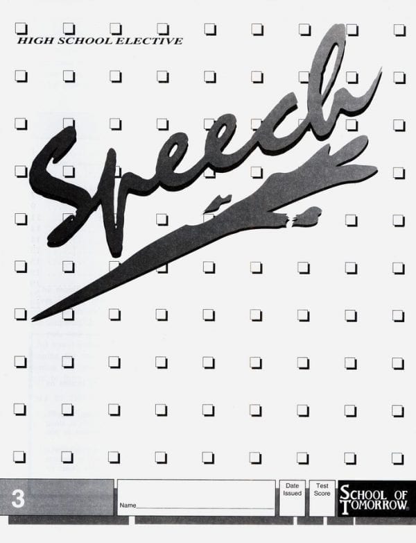 High School Speech Pace 3 by Accelerated Christian Education ACE