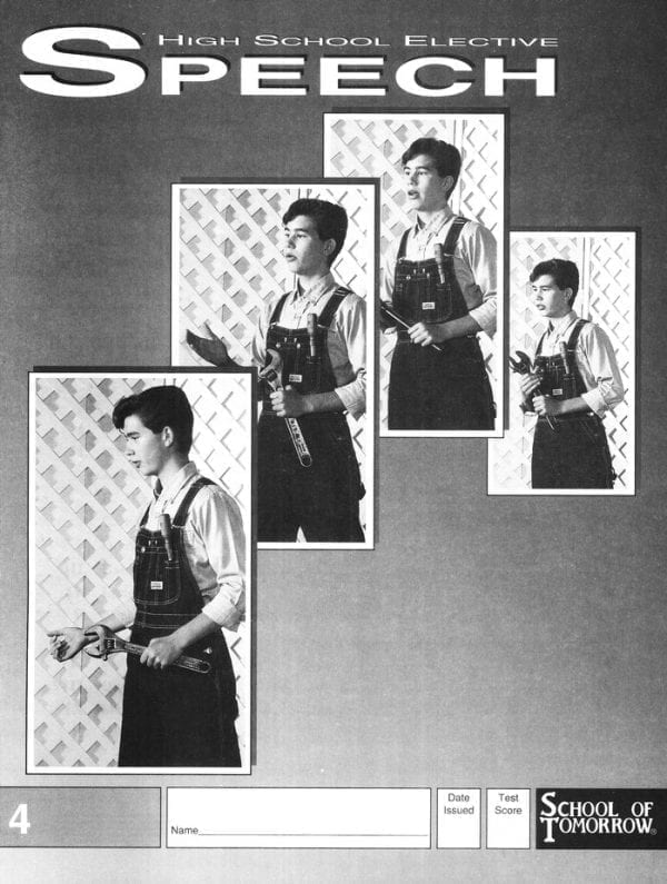 High School Speech Pace 4 by Accelerated Christian Education ACE