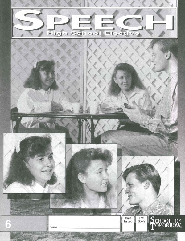High School Speech Pace 6 by Accelerated Christian Education ACE