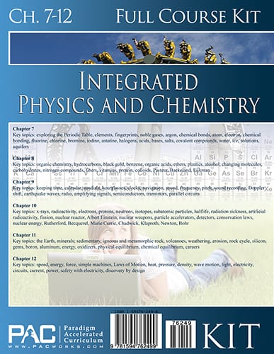 Integrated Physics and Chemistry, Year 2 Kit from Paradigm Accelerated Curriculum
