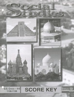 US Civics Key 1136-1138 from ACE-Accelerated Christian Reader