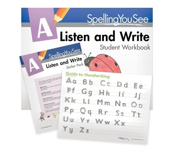 Level A: Listen and Write Student Pack from Spelling You See