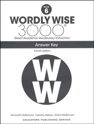 Wordly Wise 3000 (4th Edition) Grade 6 Key
