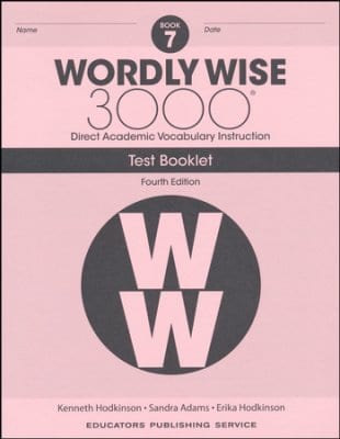 Wordly Wise 3000 (4th Edition) Grade 7 Tests