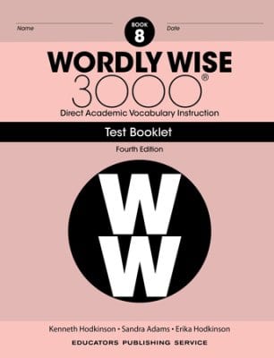Wordly Wise 3000 (4th Edition) Grade 8 Tests