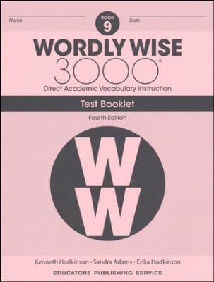 Wordly Wise 3000 (4th Edition) Grade 9 Tests