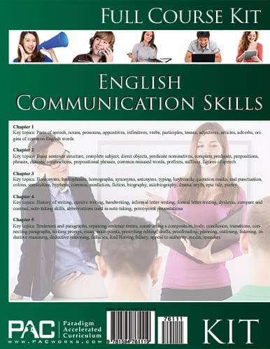English Communication Skills Kit from Paradigm Accelerated Curriculum
