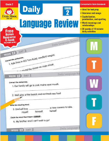 Daily Language Review, Grade 2, from Evan-Moor