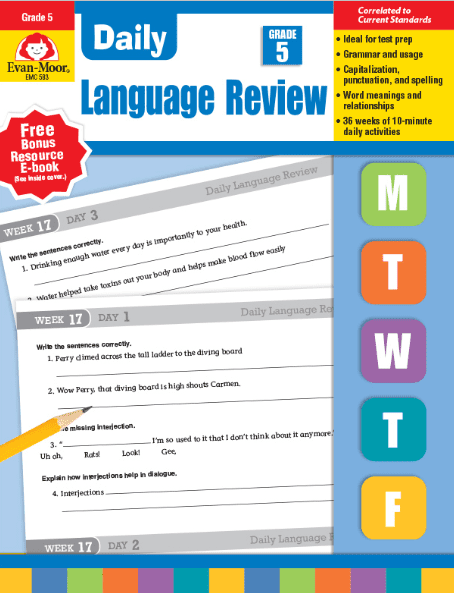 Daily Language Review, Grade 5, from Evan-Moor