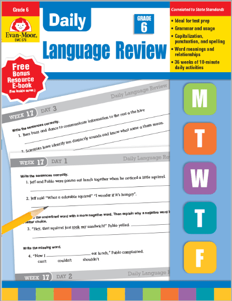 Daily Language Review, Grade 6, from Evan-Moor