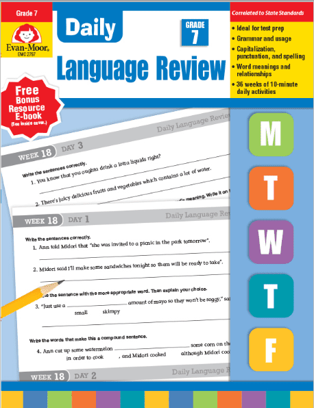 Daily Language Review, Grade 7, from Evan-Moor