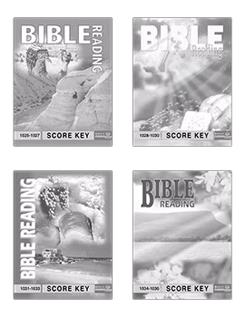 3rd Grade Bible Reading Answer Key Set by ACE School of Tomorrow