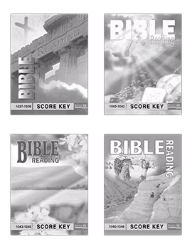 4th Grade Bible Reading Answer Key Set by ACE School of Tomorrow
