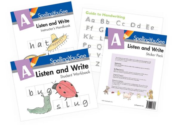 Level A: Listen and Write Set from Spelling You See